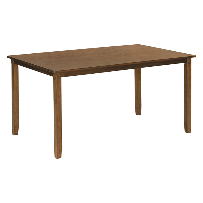 6 Piece Rectangular Dining Table Set With 4 Chairs And Bench