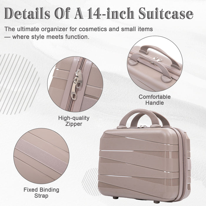 4 Piece Luggage Set, Combination Lock