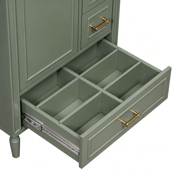 Modern Bathroom Vanity With Sink, Soft Close Doors, 3 Drawers