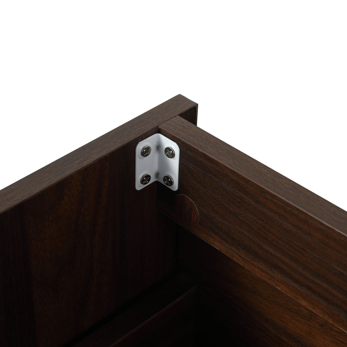 Modern Floating Bathroom Vanity With Dual Resin Sink, Soft Close Drawers