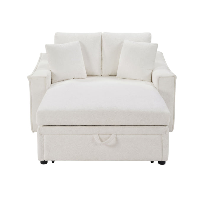 Modern Chaise Sofa With Hidden Storage For Living Room