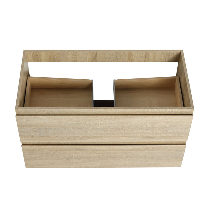Wall Mounted Bathroom Vanity Cabinet, Soft Close Drawers (Vanity Only)