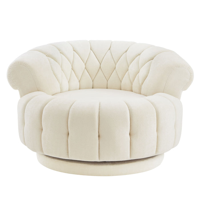 Round Swivel Accent Chair With Rotation