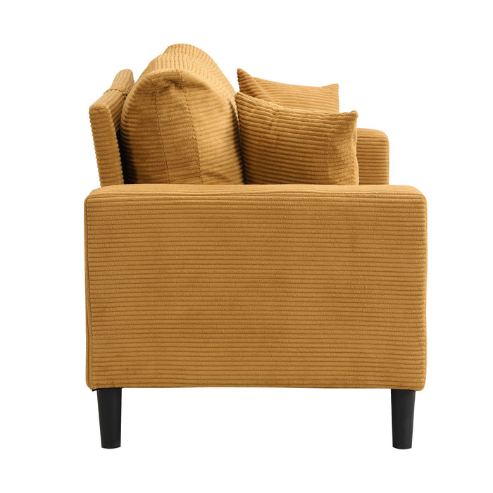 Modern Upholstered Resilience Three Seater Sofa