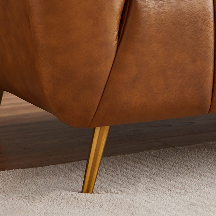 Ava - Sofa - Gold / Tan