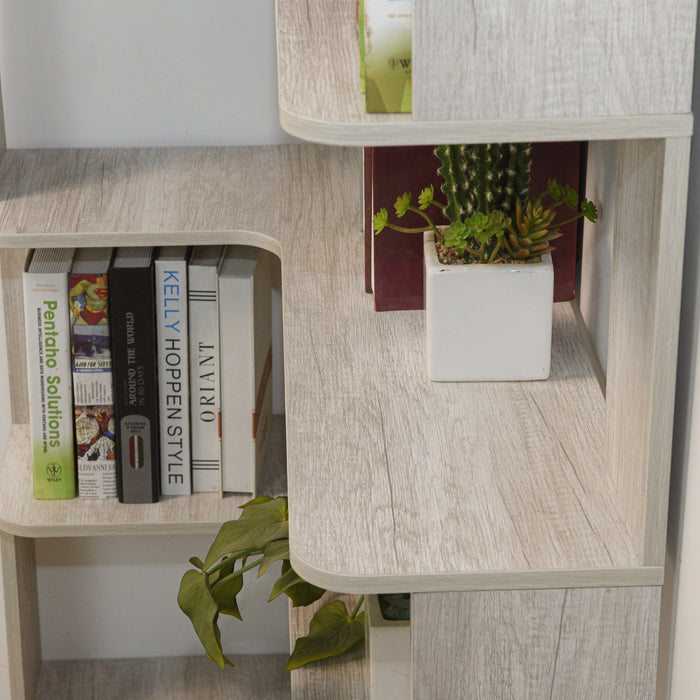 L-Shaped Corner Bookshelf