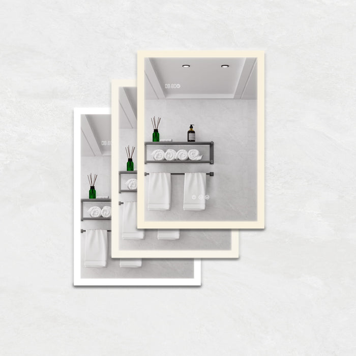 Bathroom Medicine Cabinet With Lights, LED Medicine Cabinet With Mirror, Lighted Medicine Cabinet With Defogger