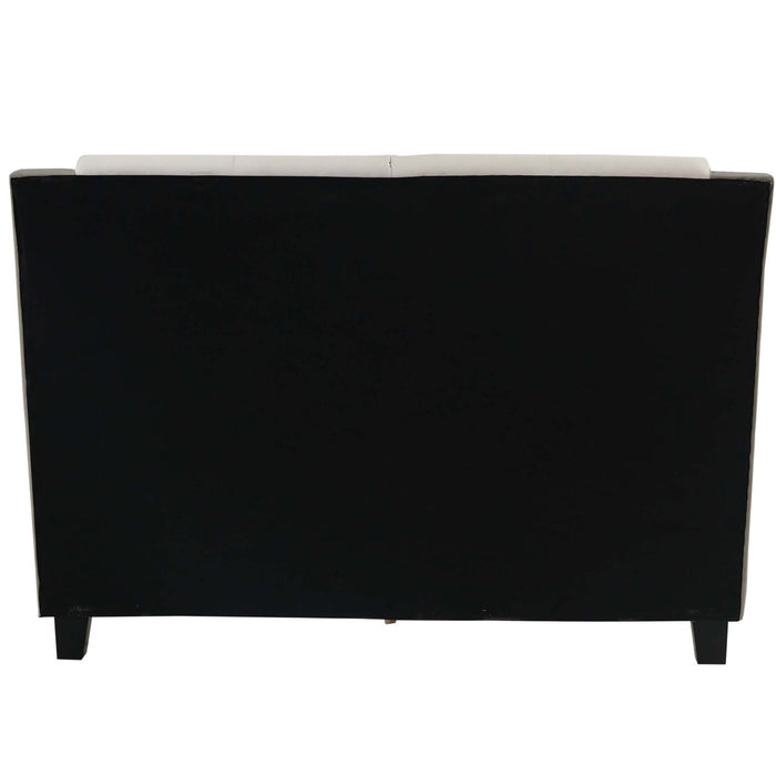 Bed Set With 2 Tone Upholstered Headboard