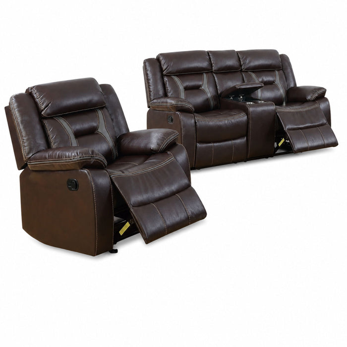 Living Room Set With Pillow Armrest And Tufted Backrest