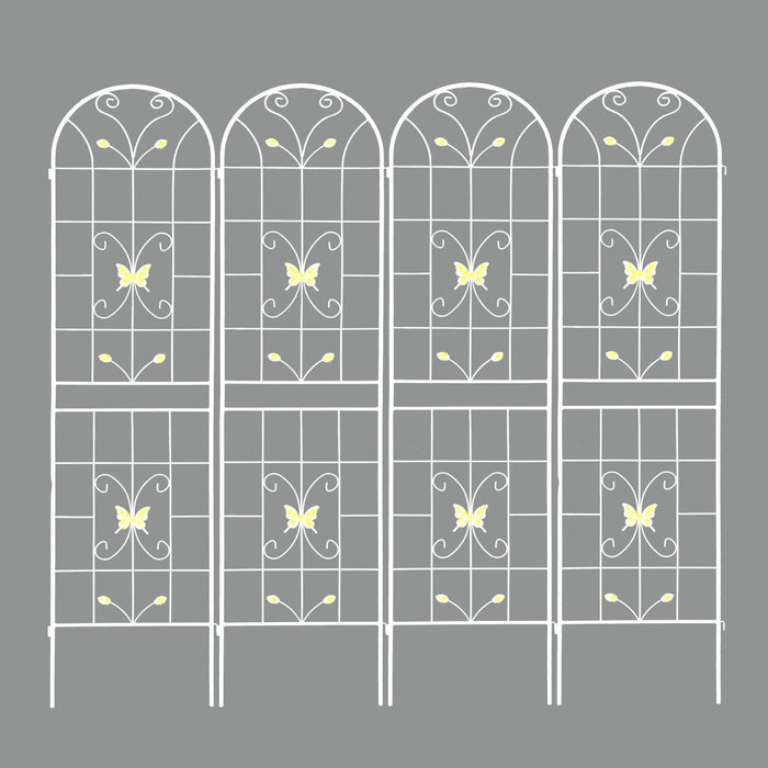 Garden Metal Trellis Rustproof Trellis For Climbing Plants Outdoor Flower Support