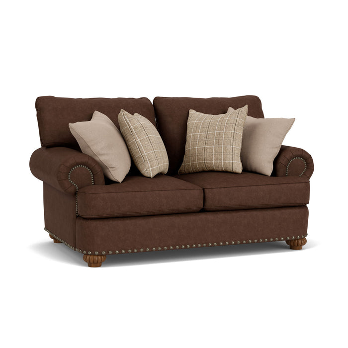 Patterson - Fabric Loveseat, Nailhead Trim