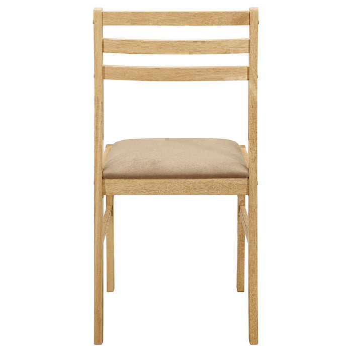 3 Piece Dining Set With Drop Leaf Table And Upholstered Chairs