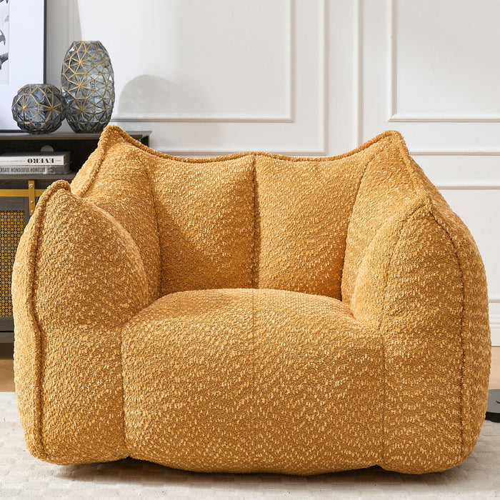 Comfortable Chenille Sofa Chairs With Highly Resilient Foam For Living Rooms And Bedrooms