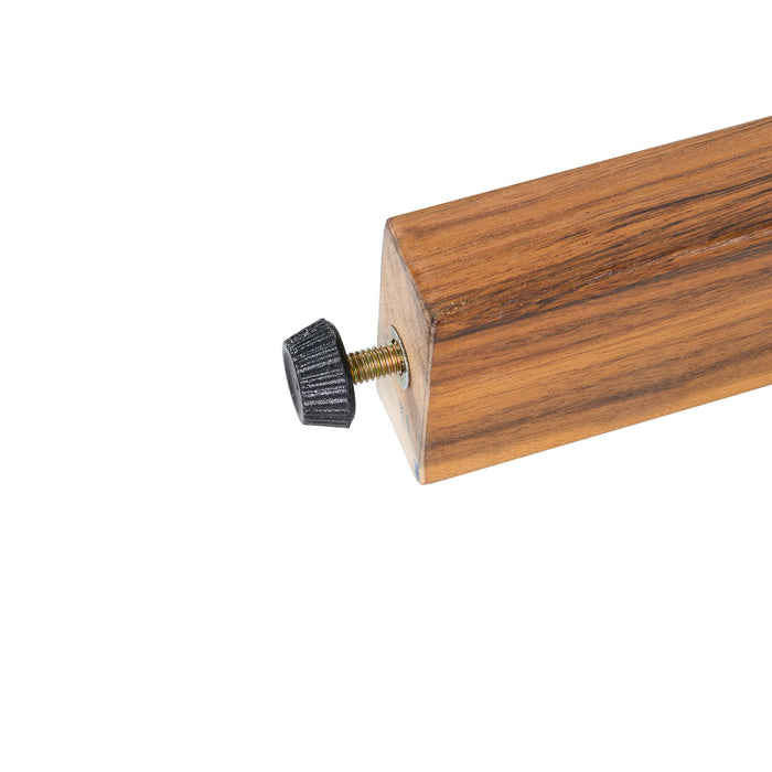 Outdoor Dining Chairs & Rope Handles (Set of 2) - Beige / Teak