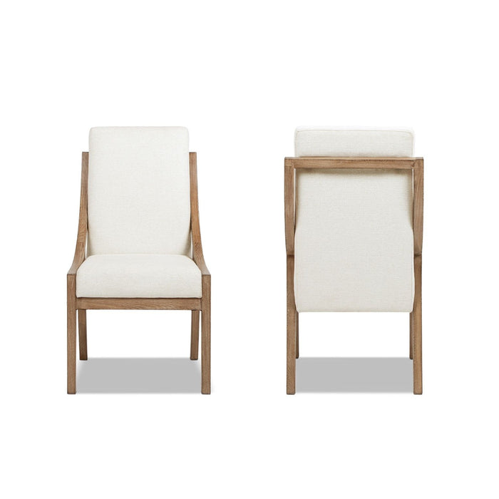 Lennox - High Back Upholstered Dining Chair (Set of 2) - Light Beige