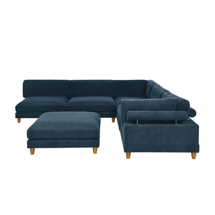 Modern Modular Sectional With Adjustable Back Support