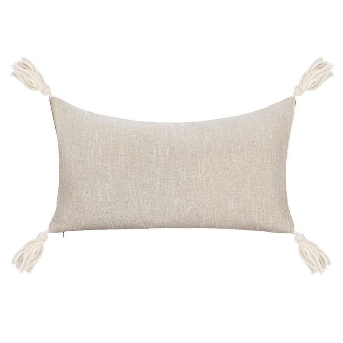 York - 26" x 26" Pillow - Natural / Ivory
