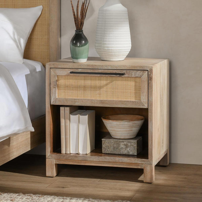Jensen - 1 Drawer Nightstand - Meadow Taupe