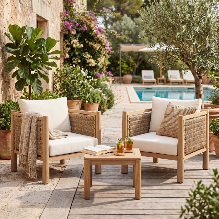 Modern Patio Chair With Armrests