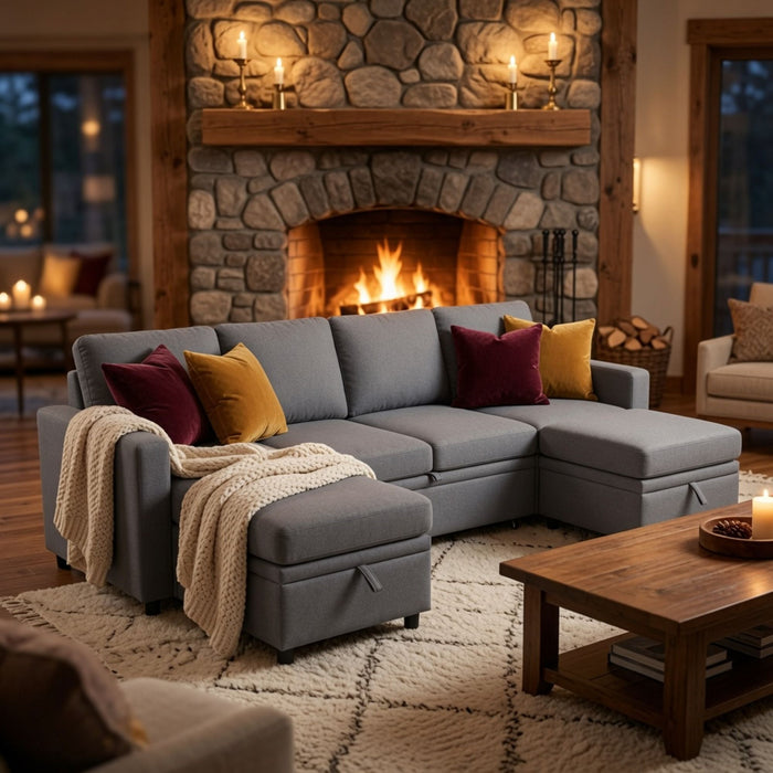 Square Ottoman For Living Room