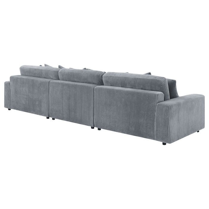 Cassidy - Upholstered Sectional Sofa With Reversible Cushions