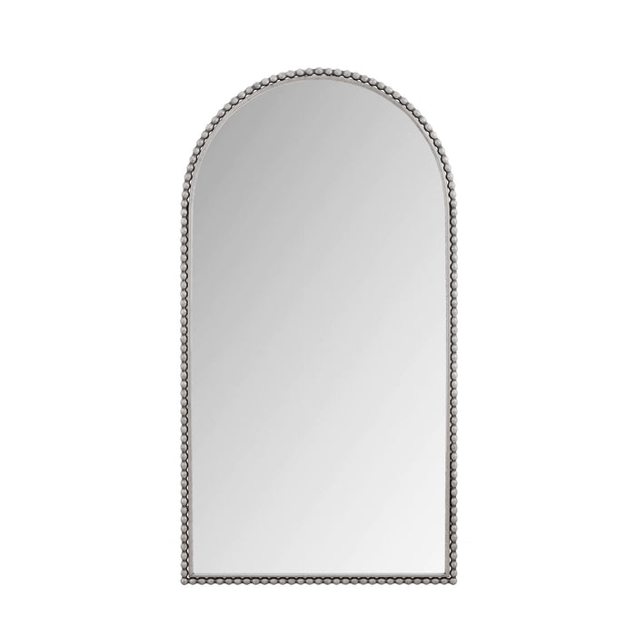 Arch Retro Full Length Mirror With Supporting Feet - Silver