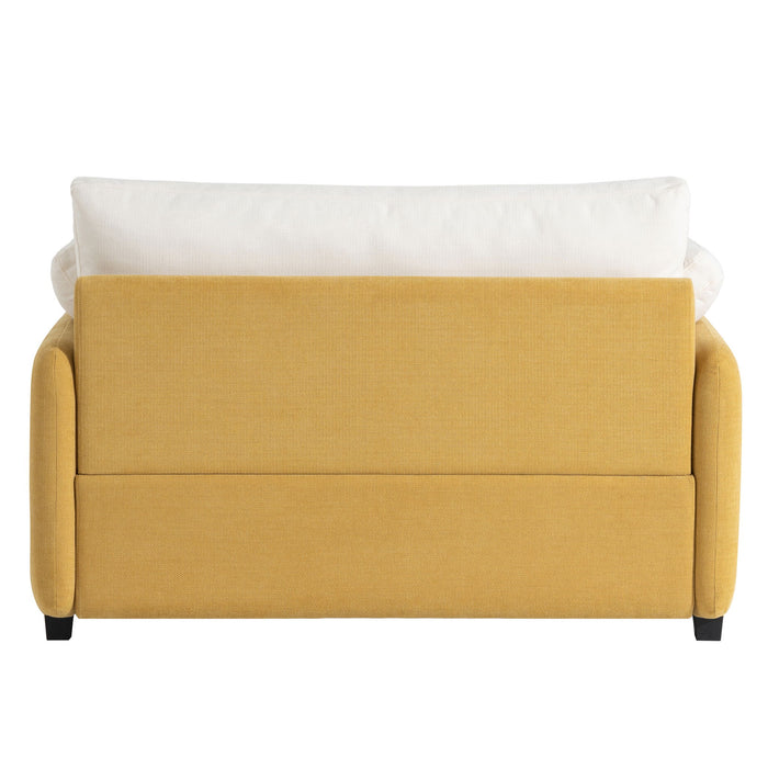 Oversized Single Sofa Chair Wide And Deep Seat, Modern Upholstered Comfy Blocking Couch Lounge With Pillows