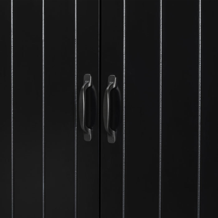 Modern Bathroom Storage Cabinet With Two Laundry Baskets, One Drawer, Adjustable Shelf