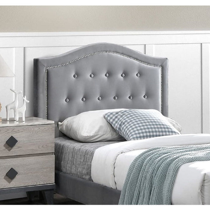 European Style Bed, Button Tufted Headboard