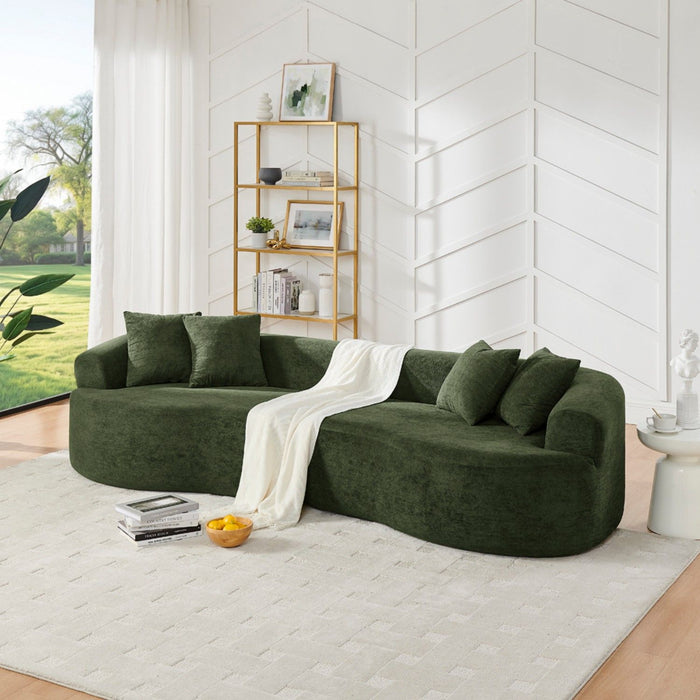 4 Seater Curved Cloud Sectional Sofa