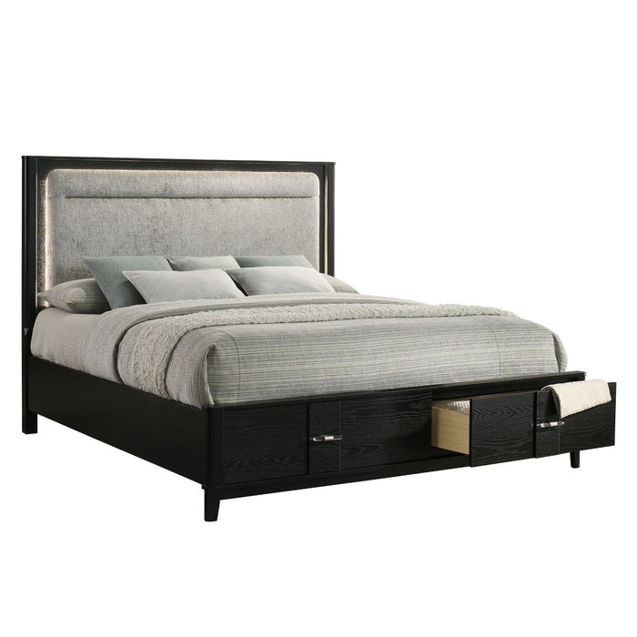 Opel - Storage Bed With LED Headboard