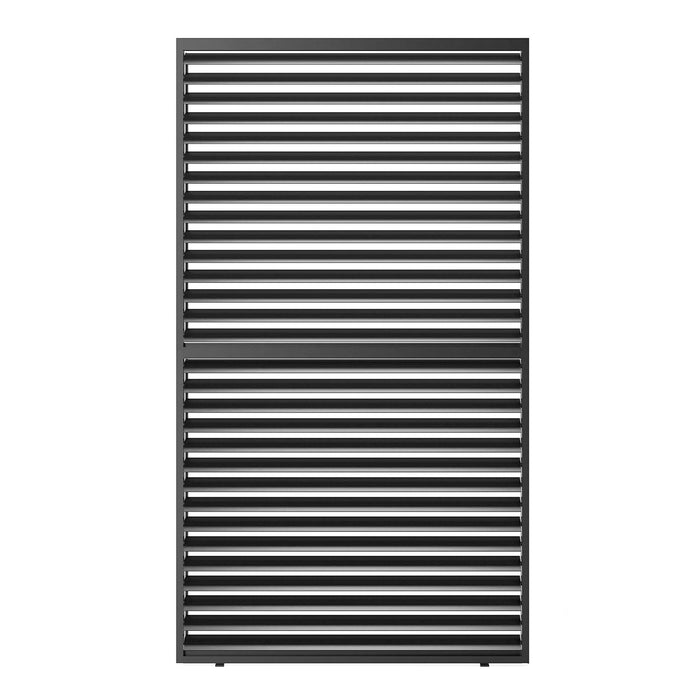 Louver Grille 1 / 3 10Ft Frame & Louvers - Black