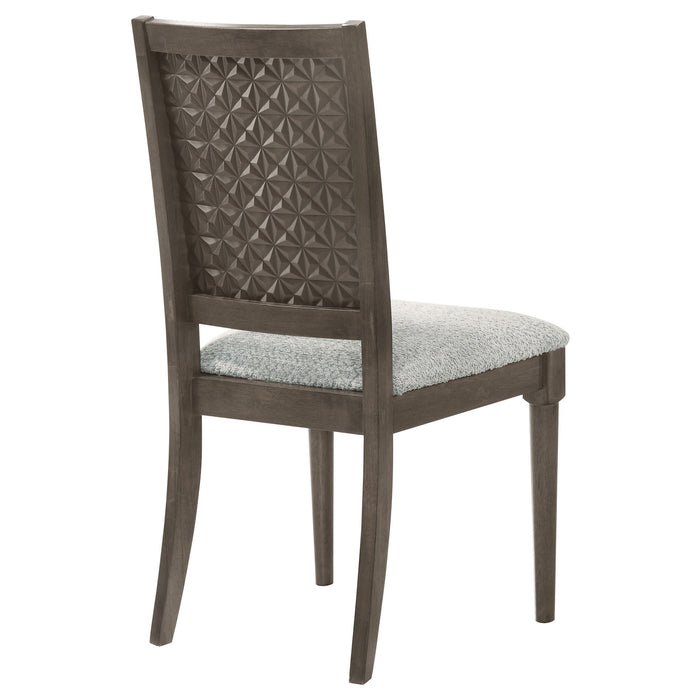 Perkins - Upholstered Dining Side Chair (Set of 2) - Dark Brown
