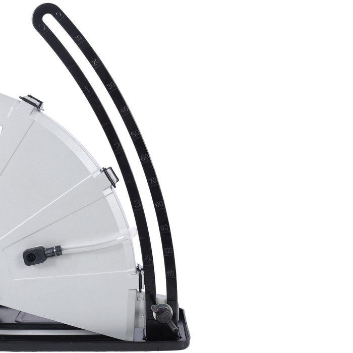 Portable Electric Corded Circular Concrete Saw 14" Wet / Dry Cutter 2600W Green Steel With Water Line & Guide Roller - Green