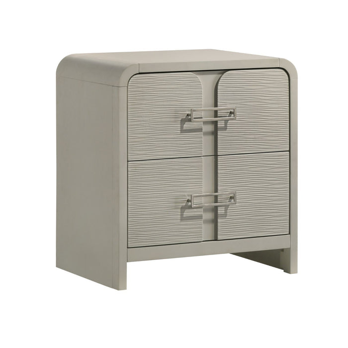 Aria - 2 Drawer Nightstand - Beige