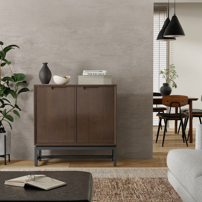 Banting - Low Storage Cabinet With Adjustable Shelves - Walnut Brown