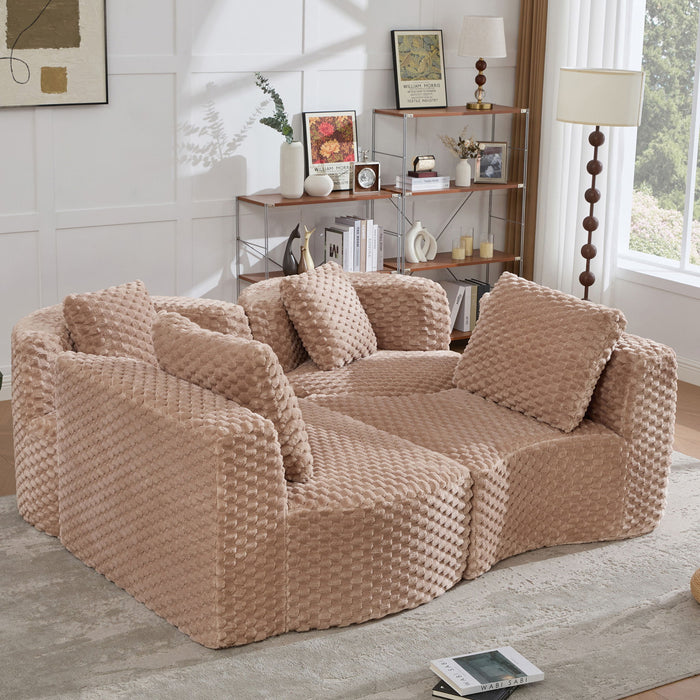 Modular Sectional Sofa With Free Combination Design