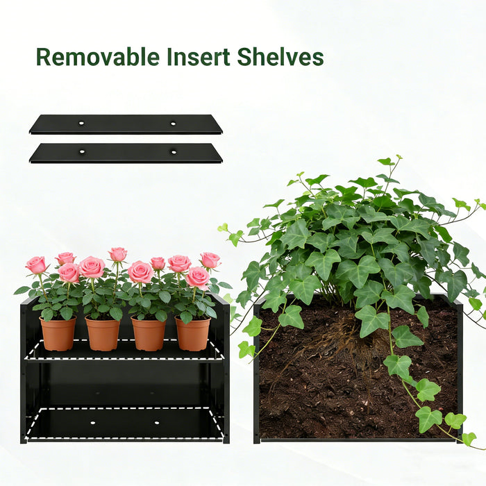 Tall Planter Raised Garden Bed With Trellis