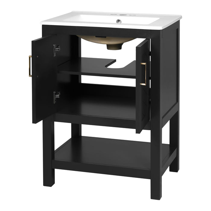 Modern Bathroom Vanity With Elegant Twill Design