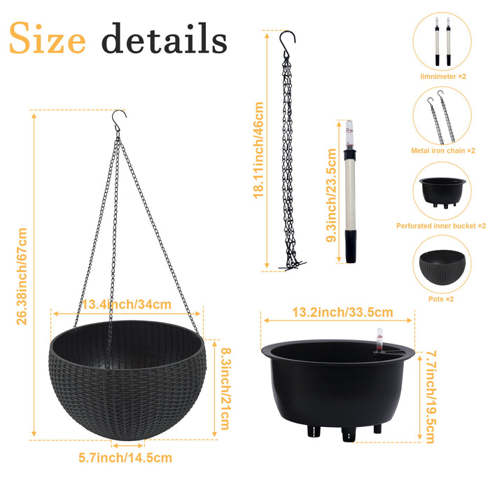 Self Watering Hanging Planter