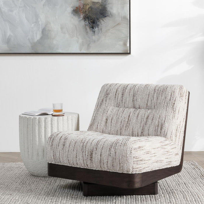 Crandall - Swivel Accent Chair - Cocoa Cream