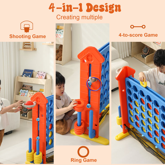 4 To Score Giant Game Set With Mesh Bag & Jumbo Connect 4