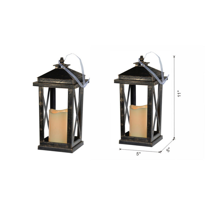 Menifee - Lantern With Led Candle (Set of 2)