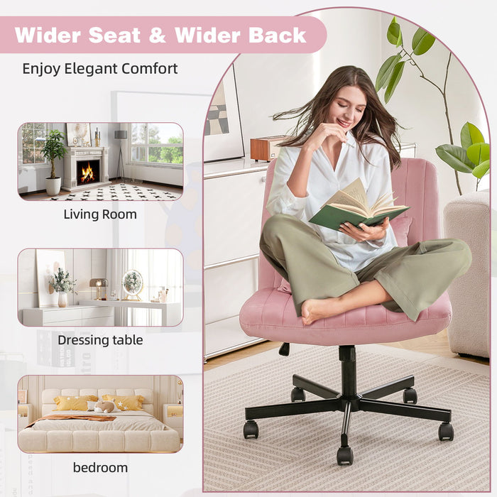 Criss Cross Office Chair With Adjustable Height, Ergonomic Design