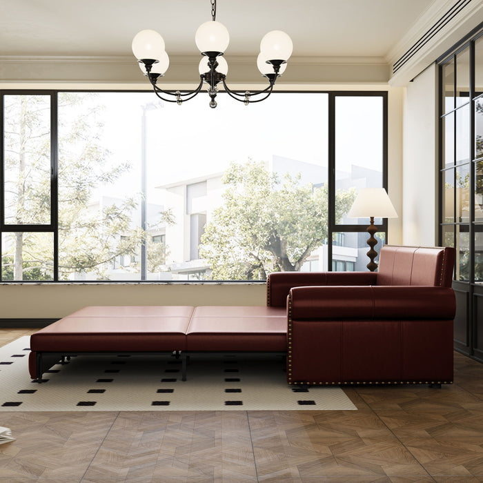Chesterfield Sofa & Pull Out Bed