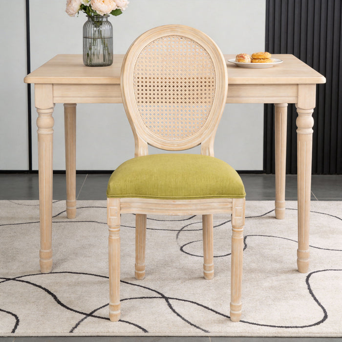 French Country Dining Chairs & Round Back (Set of 2)