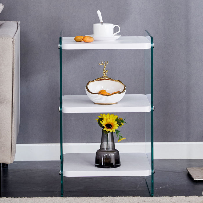 Modern 3 Layer Bedside Cabinet With Storage Function