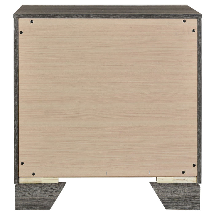 Funston - 2 Drawer Nightstand - Brown Oak