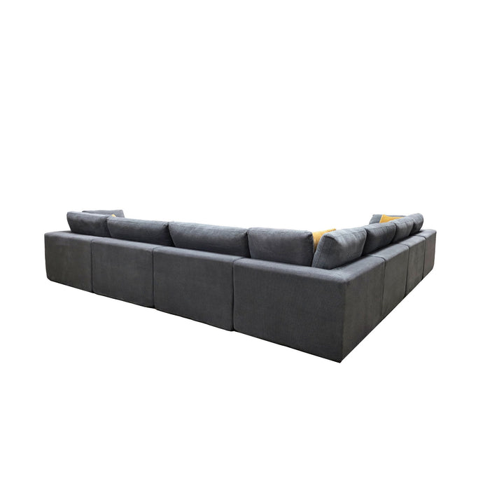 Custom Configuration Modular Sectional & Toss Pillows