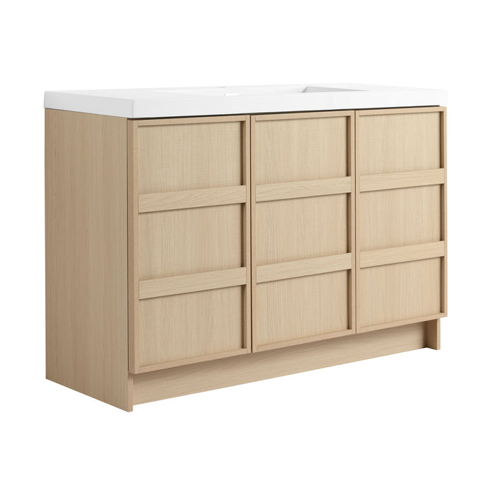Freestanding Bathroom Vanity With Sink & 2 Soft Close Cabinet Doors
